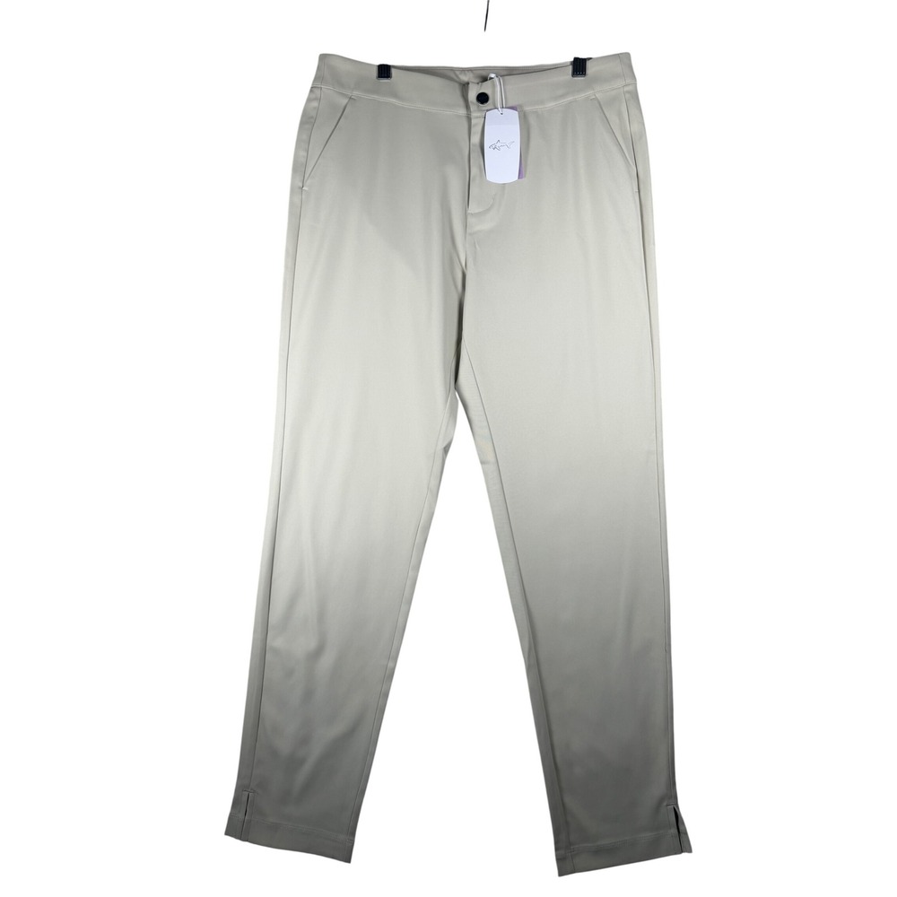 Greg Norman Womens Sand Beige Sorona Stretch Golf Pants G2F23XLP443 Size 10 NEW